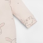 Комбинезон Крошка Я «Зайчик», рост 74-80 см, цвет бежевый - фото 804835704