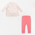 Комплект: платье и леггинсы Крошка Я «Зайчик», рост 68-74 см, цвет бежевый/розовый - фото 21589375