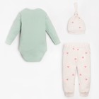 Комплект: боди, шапочка и брюки Крошка Я «Зайчик», рост 68-74 см - Фото 6