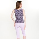 Комплект женский (майка, бриджи), цвет сиреневый, размер 50 7743761