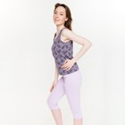 Комплект женский (майка, бриджи), цвет сиреневый, размер 50 7743761