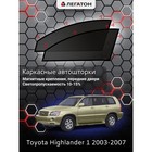 Каркасные автошторки Toyota Highlander, 2003-2007, передние (магнит), Leg3551 - Фото 1
