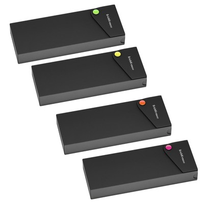 Пенал - футляр на кнопке ErichKrause Matt Accent, пластиковый, чёрный, МИКС