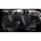 Авточехлы каркасные 5D MERCURY PLUS, черно-серые, комплект - фото 9790149