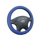 Оплётка на руль CarFashion BRAID, размер M, цвет черный/синий - фото 298692414