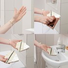 Магнитная щётка для мытья окон с двух сторон Доляна, треугольная, с водосгоном, на стекло 18-32 мм - Фото 3