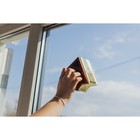 Магнитная щётка для мытья окон с двух сторон Доляна, треугольная, с водосгоном, на стекло 18-32 мм - Фото 4