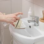 Магнитная щётка для мытья окон с двух сторон Доляна, треугольная, с водосгоном, на стекло 18-32 мм - Фото 6