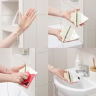 Магнитная щётка для мытья окон с двух сторон Доляна, треугольная, с водосгоном, на стекло 3-8 мм - Фото 3