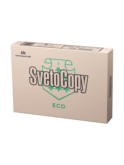 Бумага А4 500 л Светокопи ECO, 80 г/м², белизна 60% ISO, 93% CIE, класс C (цена за 500 листов)