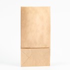 Пакет крафт бумажный, фасовочный, прямоугольное дно, 12 х 8 х 24 см, 50 г/м2 - Фото 2