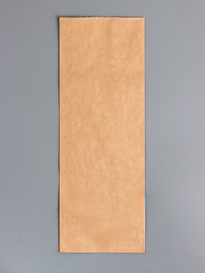 Пакет крафт бумажный, фасовочный, прямоугольное дно, 12×8×33 см, 50 г/м²