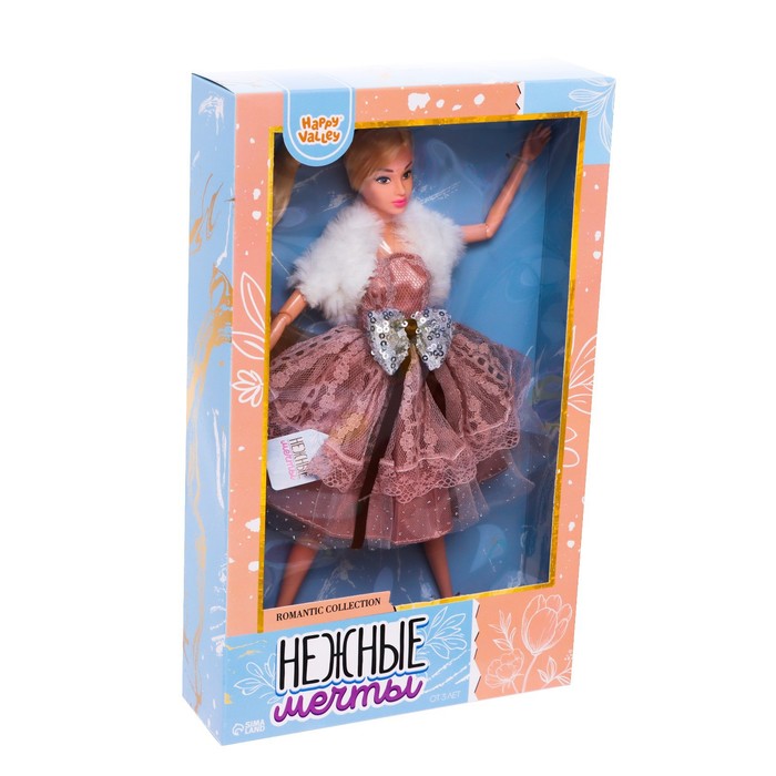 Кукла-модель шарнирная «Нежные мечты» со светлыми волосами - фото 1907441846
