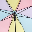 УЦЕНКА Зонт - трость полуавтоматический «Радуга», 8 спиц, R = 46 см, разноцветный - Фото 6