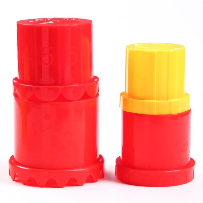 Песочный набор в сетке: ведерко 350 мл., лейка, грабли, совок, 4 формочки Маша и Медведь 54172