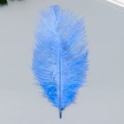 Перо страуса 200-250 мм, синий - фото 318877857