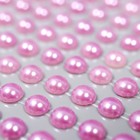 Полубусины самоклеящиеся на листе 90×150 мм, d=6 мм, 216 шт., сиреневый - фото 47141913