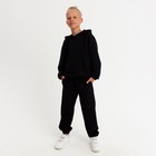 Костюм детский (худи, брюки) MINAKU цвет черный, рост 134 - Фото 6
