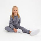 Костюм детский (худи, брюки) MINAKU, серый, рост 164 см - Фото 5