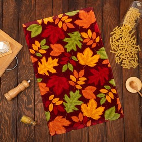 Полотенце кухонное Доляна «Осень», 40х60±5 см, велюр/махра