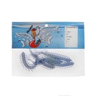 Приманка силиконовая  Master Twist SKOLOPENDRA 3" цвет 031  (уп.5 шт), голубой - Фото 3