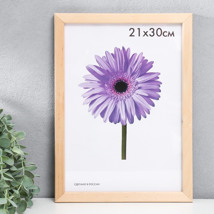 Фоторамка для фото 21×30 см Sasha, дерево, неокрашенная