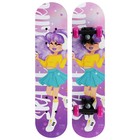 Скейтборд подростковый ONLYTOP SKATE GIRL, 62х16 см, колеса PVC 50 мм, пластиковая рама - Фото 2