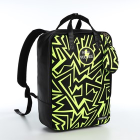 Рюкзак - сумка, кошелёк Erich Krause из текстиля, искусственной кожи, цвет зелёный