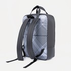 Рюкзак-сумка на молнии, цвет серый - Фото 2