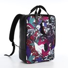 Рюкзак-сумка на молнии, цвет фиолетовый - фото 882030