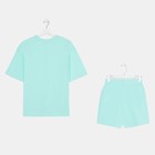 Пижама женская (футболка и шорты) KAFTAN Basic р. 48-50, бирюзовый 7677135 - фото 366311 Пижама женская (футболка и шорты) KAFTAN Basic р. 48-50, бирюзовый 7677135 - фото 366311