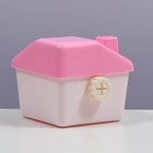 Домик для грызунов угловой, 11,4 х 10,7 х 10,7 см, розовый - Фото 2