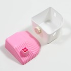 Домик для грызунов угловой, 11,4 х 10,7 х 10,7 см, розовый - Фото 3