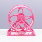 Колесо на подставке для грызунов, диаметр колеса 12,5 см, 14 х 3 х 9 см, розовое - Фото 2
