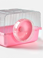 Колесо для грызунов, 11 см, тихое, пластик, розовое - Фото 3