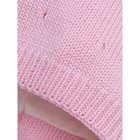 Шапочка на завязках с помпоном детская Amarobaby Pure Love Cutie, с подкладом, размер 42-44 см, цвет розовый - Фото 5
