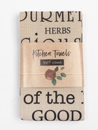 Набор кухонных полотенец Доляна Happiness, 35×60 см -2 шт., 100% хлопок, вафля 160 г/м² - Фото 6