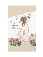 Набор кухонных полотенец Доляна Happiness, 35×60 см -4 шт., 100% хлопок, вафля 160 г/м² - Фото 8