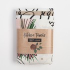 Набор кухонных полотенец Доляна Happiness, 35×60 см -4 шт., 100% хлопок, вафля 160 г/м² - Фото 9