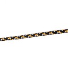 Шнур-паракорд светоотражающий "СЛЕДОПЫТ" черный-оранжевый-белый, d-4 мм, 10 м - фото 7484412
