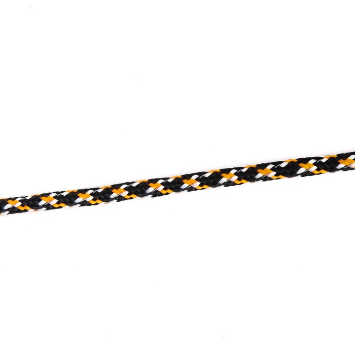 Шнур-паракорд светоотражающий "СЛЕДОПЫТ" черный-оранжевый-белый, d-4 мм, 10 м - фото 1907442402