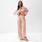 Пижама женская (рубашка и брюки) KAFTAN "Горох" цвет розовый, размер 44-46 - Фото 5