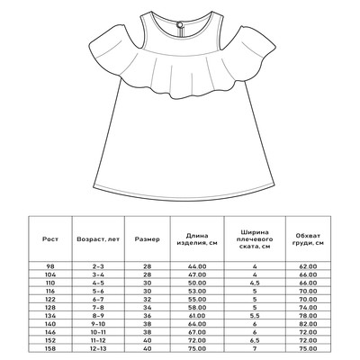 Платье для девочки MINAKU: Cotton Collection жёлтое, рост 116 см