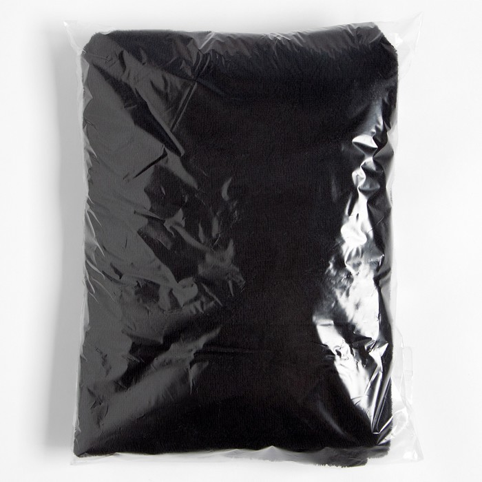 Полотенце банное Экономь и Я «Парео» 68х150 см, цвет черный, 100%хл с AIRO, 320 г/м2 - фото 1907442472