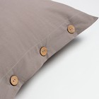 Комплект наволочек «Этель», 50×70 см, 2 шт., серый, жатый хлопок, хлопок 100% - фото 26635252