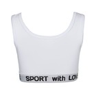 Топ женский, цвет белый, р-р 52 7734094