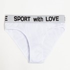 Трусы женские слипы, цвет белый, размер 44 - фото 33672823