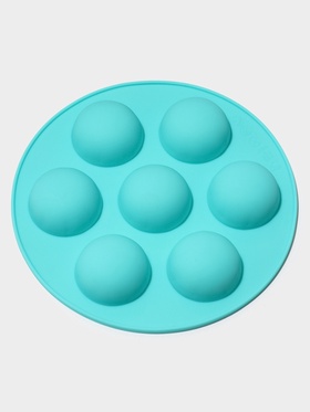 Форма для муссовых десертов и выпечки KONFINETTA «Спортивные мячи», d=15.5 см, силикон, бирюзовая (комплект 2 шт)