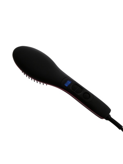 Расческа Luazon LR-02, электрическая, 50 Вт, 220 В, дисплей, регулировка температуры, розовая