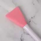 Щётка для умывания, силиконовая, двусторонняя, 17 × 3,2 × 1,2 см, цвет розовый - Фото 4